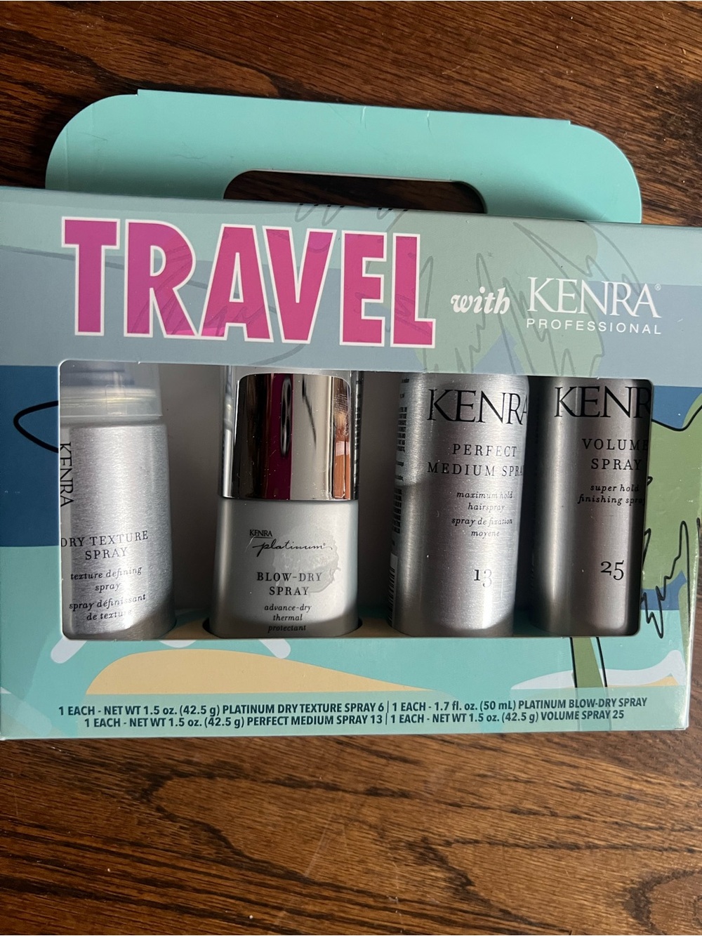 Kenra Professional Travel Hair Spray Set NWT